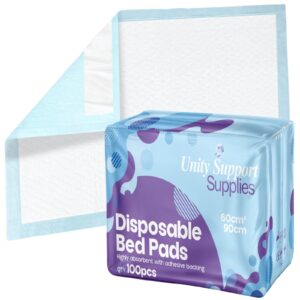 100 x Premium Incontinence Bed Pads, Ultra Absorbent Protection Sheets 90cmx60cm